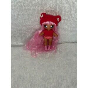 2021 MGA Entertainment Na! Na!Na! Surprise 7 “ Doll with pink hair/red heart hat